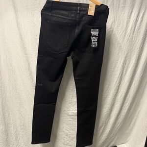 Waxed black ksubi jeans